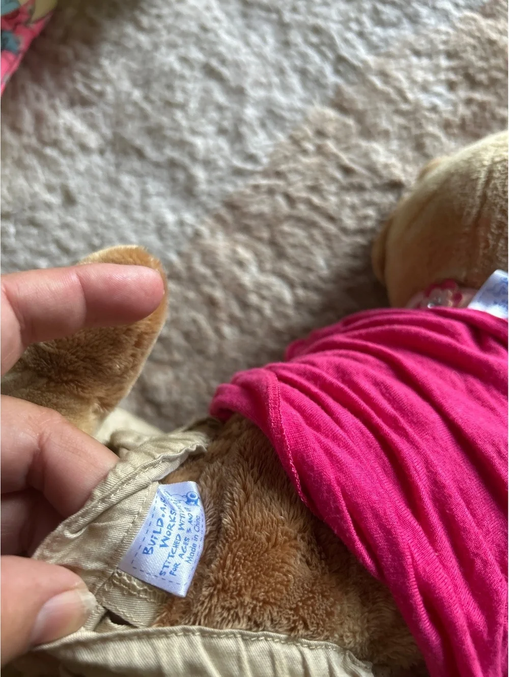Build a bear puppy with leash